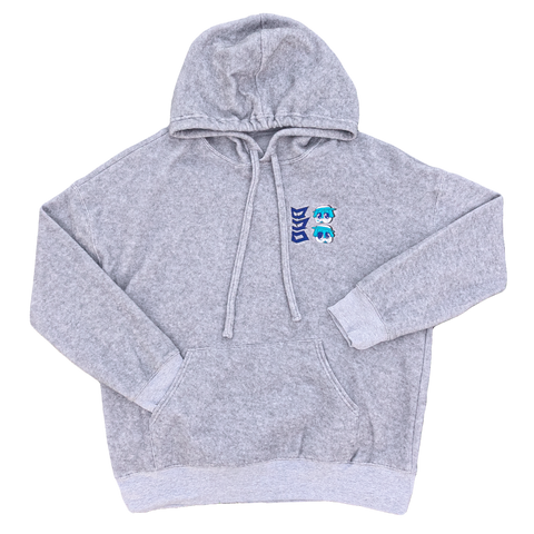 Cozy Dog - Gray Fleece Hoodie