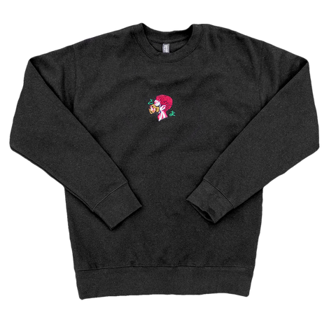 Sama - Black Embroidered Sweatshirt