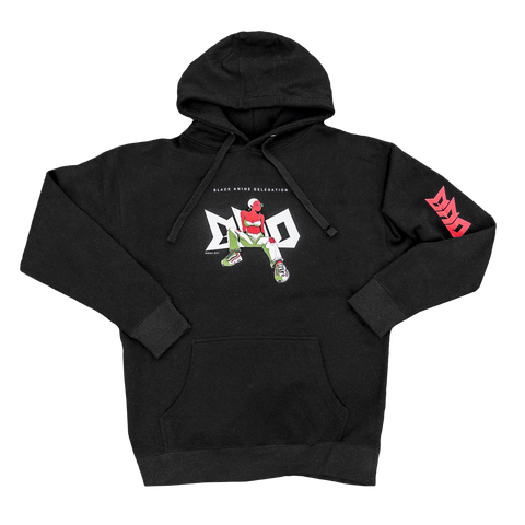 Seated Scouter Girl - Black Hoodie